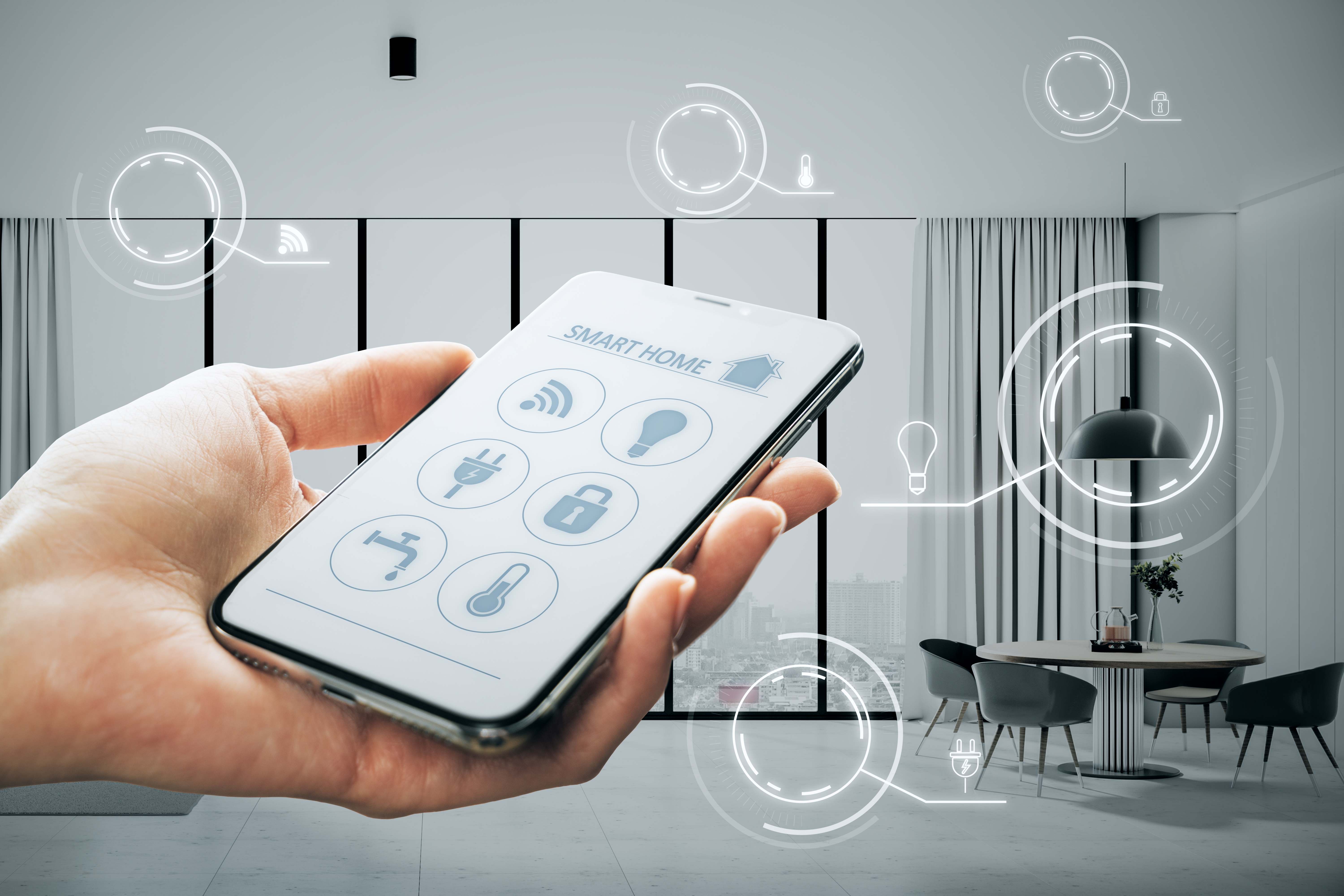 Controle de casa inteligente pelo smartphone